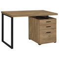 Trowbridge - 3 Drawer Office Desk - Mango Color