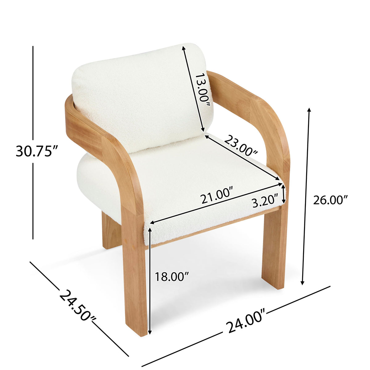Dining Chairs With Pillow Back (Set of 2)