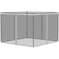 Outsunny - 10' x 13' Replacement Mesh Sidewall Netting For Patio Gazebos And Canopy Tents With Zippers (Sidewall Only) - White