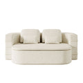2 In 1 Foldable Sofa Bed With Multi Functional Blanket, Floor Lounge Sofa