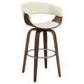 Swivel Bar Stool Elegant Design With Upholstery