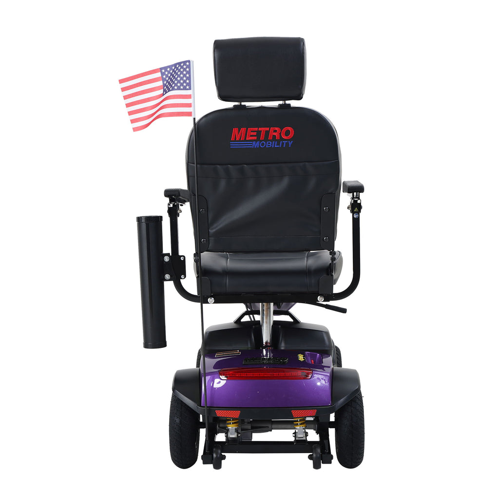 Max Plus - 4 Wheels Outdoor Compact Mobility Scooter With 2 Pieces X 20Ah Lead Acid Battery, 16 Miles, Cup Holders & USB Charger Port