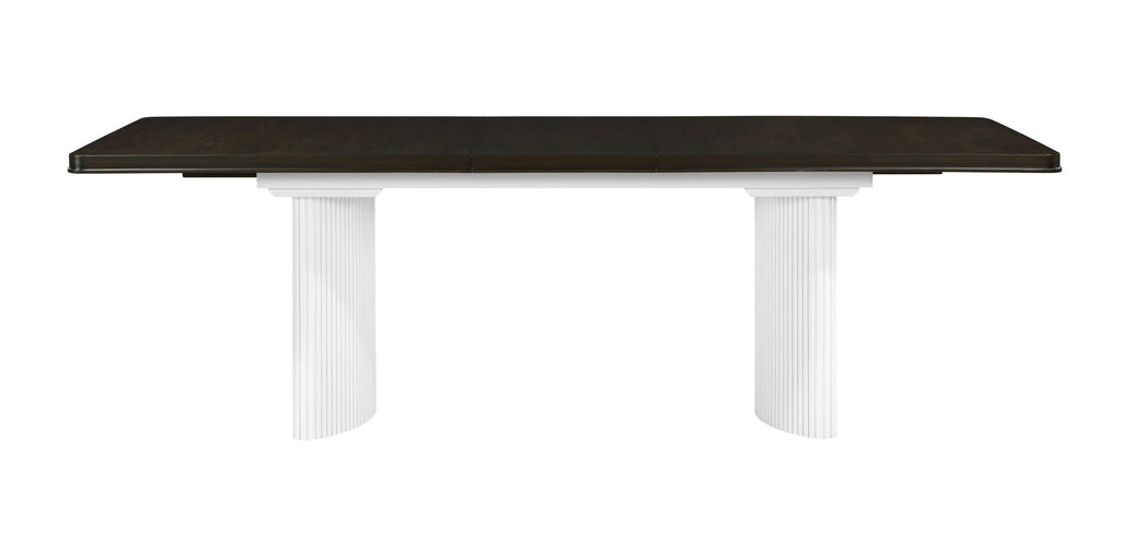 Carene - Dining Table (With Leaf) - Brown / White
