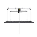 Overhead Garage Storage Rack For High Ceilings, Construction With Safety Lock - Black